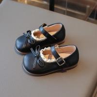 Zapatos de cuero para niños, nuevos zapatos planos para niñas de primavera y otoño con lazo, zapatos informales versátiles de moda de princesa para niños, suela blanda - details 9