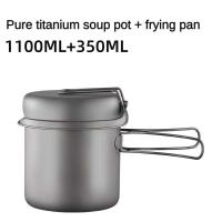 Olla portátil cubierta de titanio puro para acampar al aire libre, villa multifuncional de alta temperatura, olla ultraligera - details 3