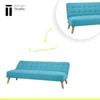 Modelo Versalles - Sofá Cama con Apertura Clic-Clac |   Donde la elegancia y el confort se encuentran |   Diseño Capitoné en Color Visón |   189,5 x 88 x 89 cm - details 25
