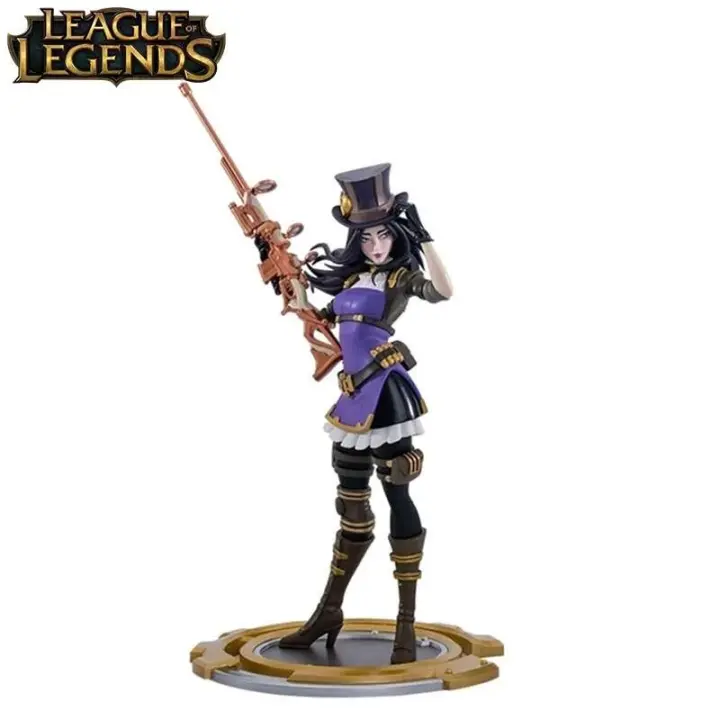 League Legends El Sheriff de Piltover Caitlyn Kiramman Figura de acción Anime Muñecas coleccionables en miniatura - 1