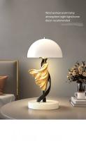 Figuras de arte abstracto moderno pequeñas lámparas nocturnas adornos de mesa de la cama del dormitorio decoración del hogar - details 0