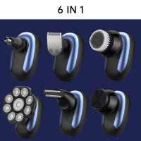 Afeitadora Eléctrica Flotante Hatteker 9D Cortadora de Pelo 6 en 1 para Barba y Cuerpo Pantalla LED - details 7