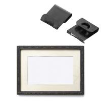 Sujetador negro sin rastro, accesorios de Hardware para colgar, colgador de fijación de ilustraciones de pared, gancho de Clip de pared a presión - details 5
