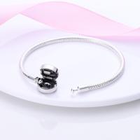 Pulsera de plata de ley 925 con forma de corazón y mariposa para mujer, brazalete de cadena de seguridad, compatible con abalorios originales, joyería - details 6