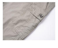 Pantalones Cortos de Algodón Puro para Hombres CHAIFENKO Ligeros, Múltiples Bolsillos, Ajuste Regular, Moda de Verano para Exteriores - details 12