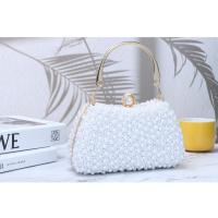 Bolso de mano de cena de perlas para mujer, bolso de mano con cuentas de cristal, adecuado para bodas, novias, fiestas, bailes - details 11