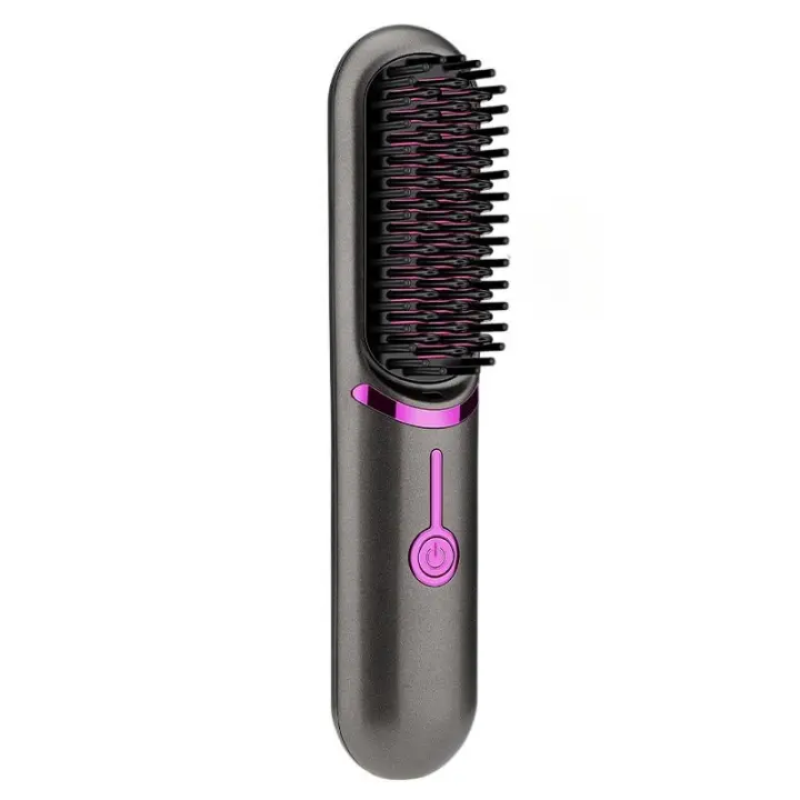 2025 nuevo peine alisador inalámbrico USB recargable peine para el pelo volumen liso doble uso alisador de pelo onda grande huevo rizos rizador de pelo - 1