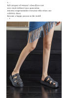Sandalias retro hueco bolsa cabeza zapatillas nuevas versátiles ligeras casuales de mujer tipo muffin playa media fregona - details 15