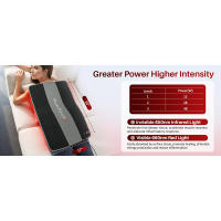 Comfytemp Almohadilla de terapia de infrarrojos cercanos elegible para FSA HSA, cuerpo rojo grande de 24 x 17 pulgadas con 320 LED, envoltura de luz de 48 W para la cintura trasera - details 4