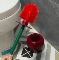 A Fun, Hidden Design, Novelty Cherry Toilet Brush, Creative Toilet Brush, Toilet Brush with Holder - details 4