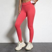 Solid Color 2.0 Women's sports leggings Plus size high waist Yoga leggings Sports Gym integrated training Jogging back built-in - details 9