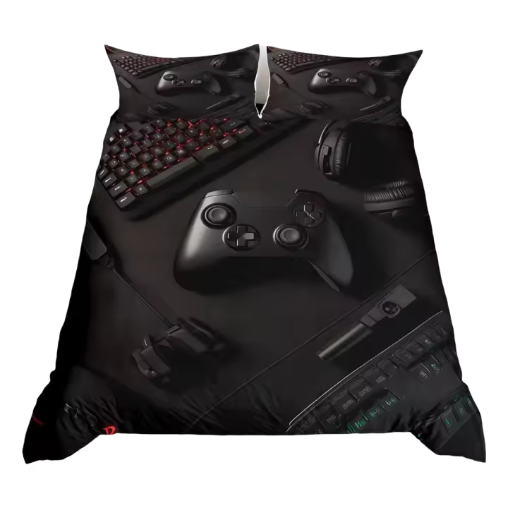 Juego de Ropa de Cama Moderno Conjunto de Funda de Edredón de 3 Piezas - 1