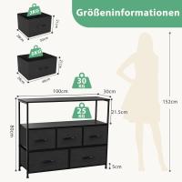 Mueble de Vestidor de Tela Estable con Marco de Acero Ideal para Dormitorio, Salón - details 27