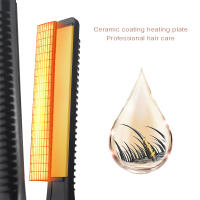 Mini plancha de pelo plana con lápiz 3/10, plancha alisadora de barba de calentamiento rápido, plancha plana pequeña para alisador de pelo corto - details 4
