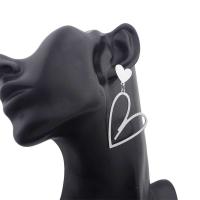 Pendientes colgantes en forma de corazón de amor de doble capa para mujer, joyería bohemia para las orejas, nueva moda 2024 - details 9