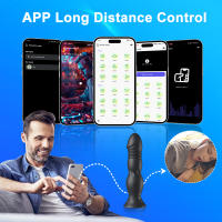 Masajeador de próstata vibratorio telescópico, consolador con 9 vibraciones, estimulador vaginal, tapón anal, punto G, juguetes sexuales para pareja, aplicación, Control inalámbrico, clítoris, vibrador Anal, Control inalámbrico, tapón Anal, ventosa, mastu - details 6