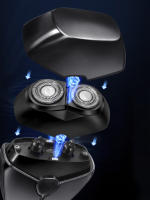 Kemei-Afeitadora eléctrica UFO para hombre, máquina de afeitar recargable con cuchilla magnética rotativa, Mini Alien, recortadora de barba, lavable, IPX6 - details 0