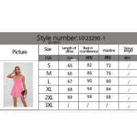 Mini vestido de verano sin tirantes con dobladillo en forma de A de color sólido y falda con tirantes para mujer - details 8