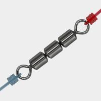 10 Uds. Giratorios de 3 rodillos de alta velocidad, alta resistencia a la tracción, conexión rápida, barril de pesca giratorio, Triple rodamiento, acero inoxidable - details 5