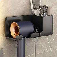 Organizador para secador de pelo, soporte para alisador de pared con aire acondicionado, estante, soporte para cepillo de pelo, accesorios de baño - details 6