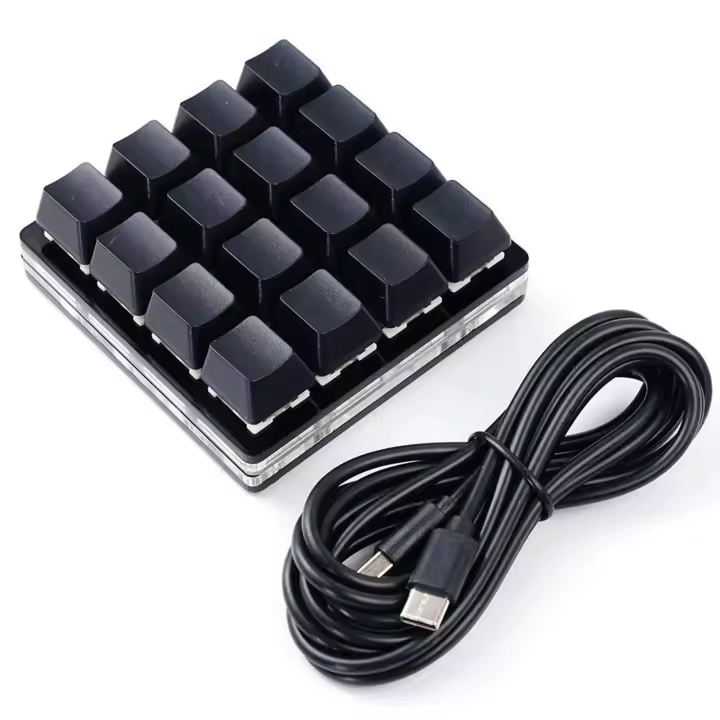Teclado programable para juegos, dispositivo Sayo, teclado de acceso directo para oficina, personalizado, Nical, 24 teclas, color negro - 1