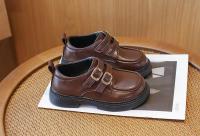 Zapatos de cuero antideslizantes para niñas, mocasines versátiles de fondo suave, estilo coreano, Britishi, otoño, 2024 - details 14