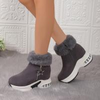 Botas de nieve mujer Otoño Invierno moda botas cortas cálidas zapatos de plataforma - details 1