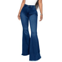 Pantalones acampanados de mezclilla elástica ajustados a la cintura HSF99 Fashion - details 13