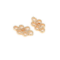 20 piezas de latón de Color dorado de 18K, colgantes de conexión de panal, joyería de alta calidad, fabricación de collares, pendientes, accesorios para mujer - details 0