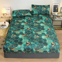 Bonenjoy-sábana con funda de almohada de estilo geométrico, Sábana bajera estampada, ropa de cama para el hogar, tamaño 90, 120, 150, 180 - details 2