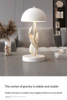 Lámparas de mesa de plumas de lujo ligero adornos de arte lámparas de Ambiente - details 6