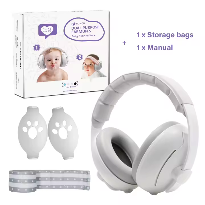 ER Protección auditory para bebés y niños Pequeños, orejeras con reducción de ruido, auriculares cómodos para Bebés, mejor El Sueño, hasta 36 més - 1