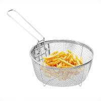 Cesta de Acero Inoxidable para Freír Chips Francesas Cesta de Cocina Redonda con Mango - details 7