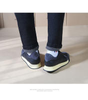 Zapatos deportivos nuevos de gama alta, zapatos de tablero de tendencia de aumento de piel de vaca para hombres - details 2