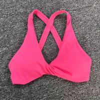 Ropa de yoga desnuda, sujetador de yoga para ejercicio de secado rápido ajustado para mujer, sujetador de fitness de belleza con espalda cruzada para correr al aire libre - details 40