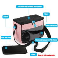 Bolsa de viaje portátil para mascotas pequeñas, bolsa de transporte transpirable para animales, conejo, hámster, erizo, Hurón, b - details 2