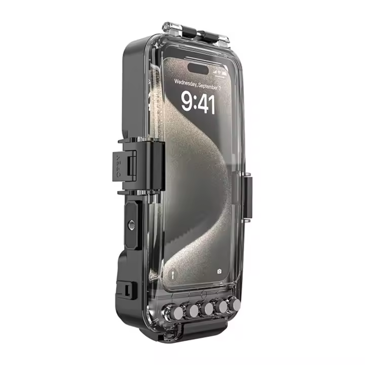 Adecuado para varios teléfonos móviles, funda de buceo Bluetooth de 30 metros, Apple, Samsung, Android, funda universal para teléfono para disparar en aguas profundas - 1