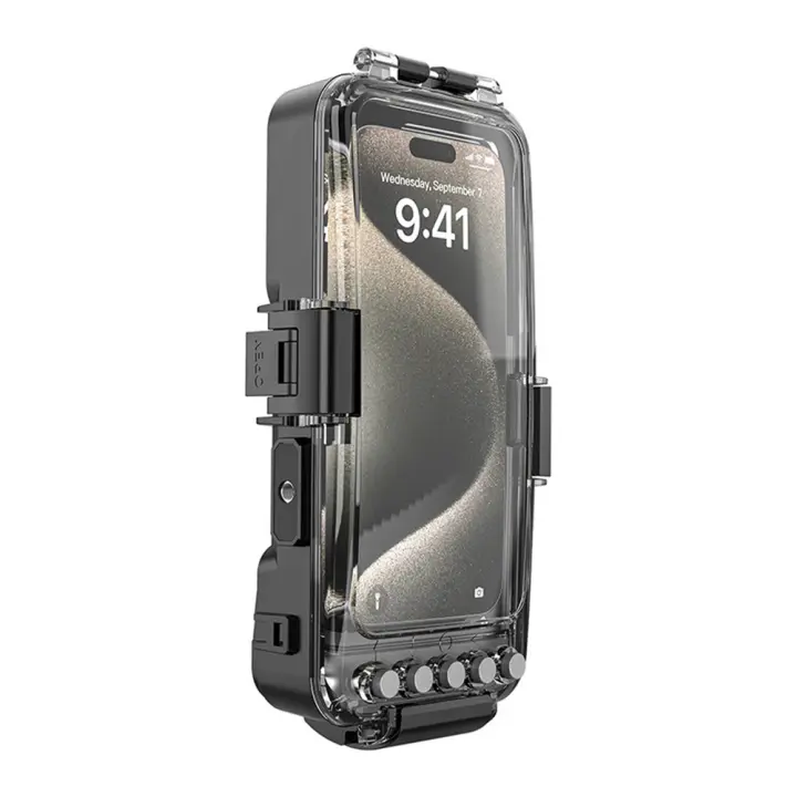 Adecuado para varios teléfonos móviles, funda de buceo Bluetooth de 30 metros, Apple, Samsung, Android, funda universal para teléfono para disparar en aguas profundas - 1
