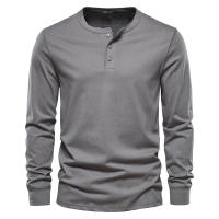 Camiseta de manga larga con cuello redondo para hombre, camisa deportiva ajustada, Top informal, Otoño, nuevo - details 6