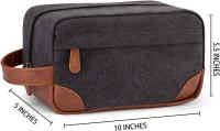 Bolsa de aseo colgante para hombre, bolsa de afeitar de lona resistente al agua con gran capacidad para viaje - details 8