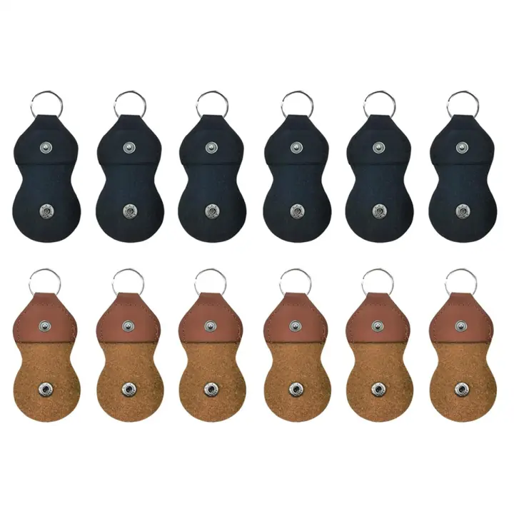 LLavero de cuero para púas de guitarra, funda para soporte de púas de guitarra, bolsa, fundas para llaves de guitarra - 1