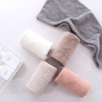 Tuqiang Gorro de Ducha de Lana de Coral Toalla de Cabeza Absorbente de Microfibra para Adultos - details 1
