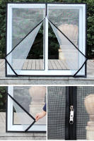 La mosquitera de la ventana de la pantalla con cremallera de la ventana a prueba de mosquitos puede personalizar el chifón Autoa - details 3