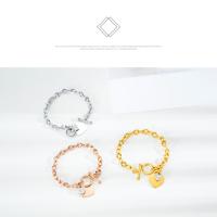Pulsera con dije de corazón para mujer – Joyería de acero de titanio estilo INS con cierre OT – Minimalista y elegante - details 7