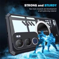 Funda para VIVO Y19s, Y17s, Y15s, Y02s, Y28, Y51, Y31, Y22s, Y33s, Y21T, 4G, 5G, cubierta magnética de disipación de calor, carcasa de teléfono delgada transparente - details 1