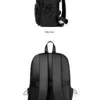 Mochila de 14 pulgadas para hombre Mochila de viaje de gran capacidad Color sólido - details 16