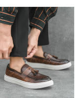 Zapatos de cuero de pie de moda, zapatos casuales de negocios con personalidad para hombres - details 17