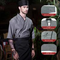 Uniformes de Chef japonés para restaurante, chaquetas de Chef de Sushi, Kimono de Chef, abrigo de cocinero, monos de camarero, camisetas de cocina - details 12