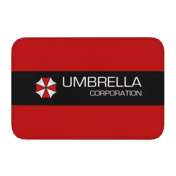 1PC 40*60cm Umbrella Corporations Felpudo antideslizante baño cocina Mat jardín garaje piso puerta entrada alfombra - 1
