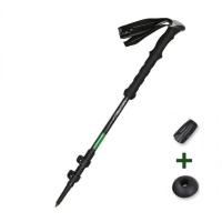 Bastón de trekking Longitud ajustable 62-135 cm Aleación de resistencia Accesorio de senderismo de madera - details 1
